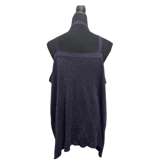 💎 Pennington's Metallic Sleeveless Blouse Purple - Picture 2 of 9